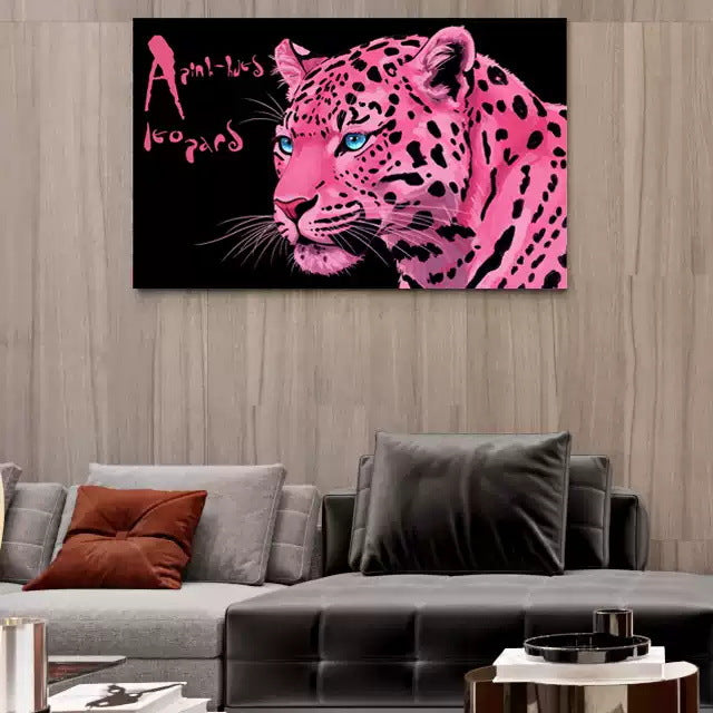 Panther-Themed Canvas Wall Art