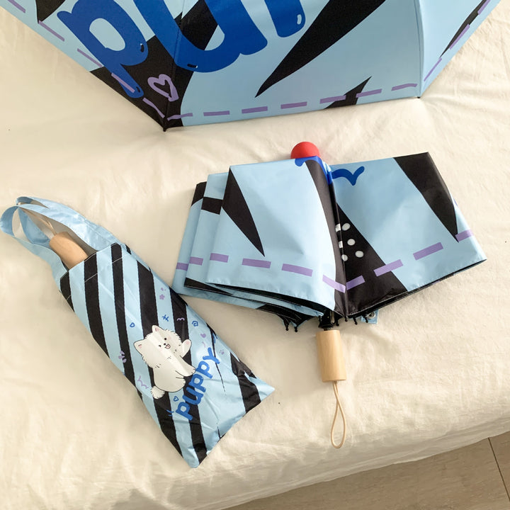 Ladies creative foldable umbrella with playful animal design Kalsten