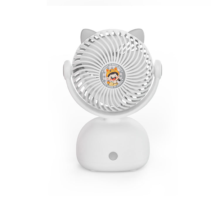 Women Portable Cat Head Fan Kalsten