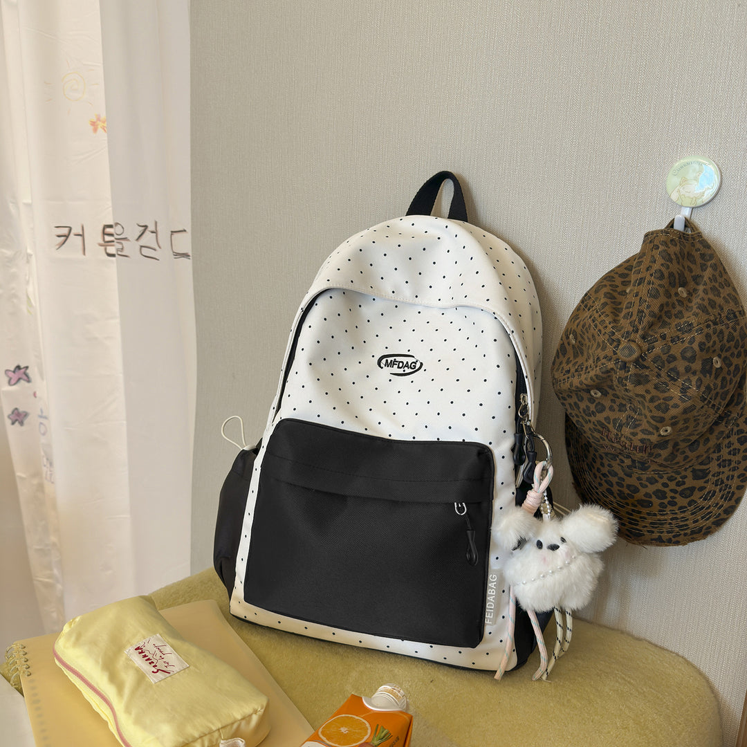 Stylish Polka Dot Print Backpack Kalsten