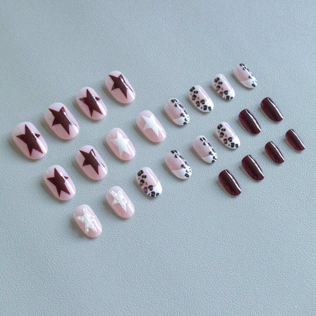 Artistic Animal Print Acrylic Nail Art Set