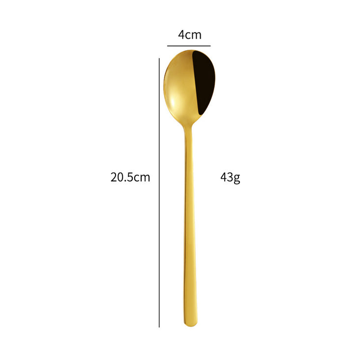 Elegant dessert spoon with luxurious golden surface Kalsten