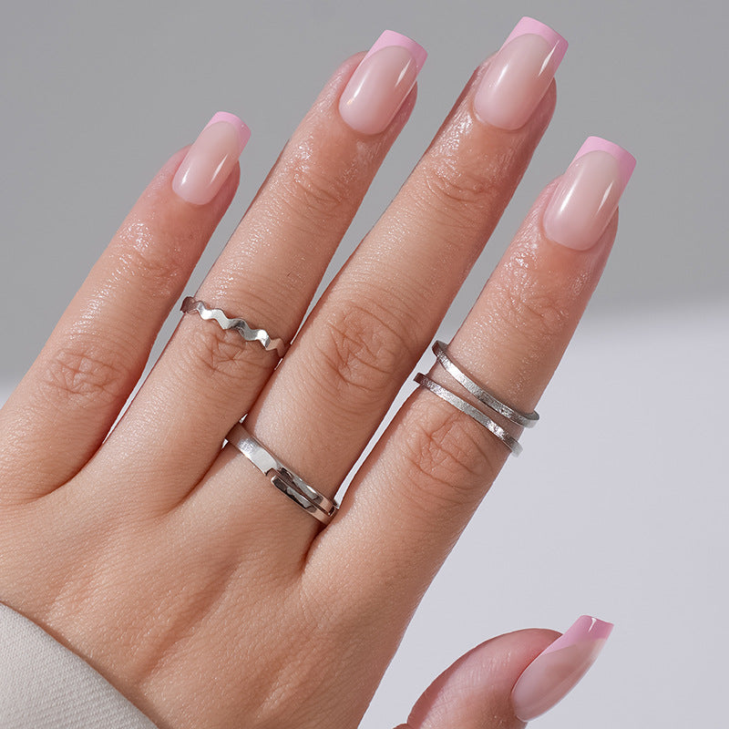 French Tip Press-On Nails