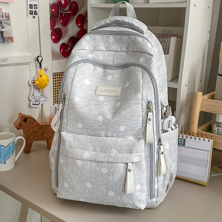 Stylish Polka Dot Patterned Backpack Kalsten