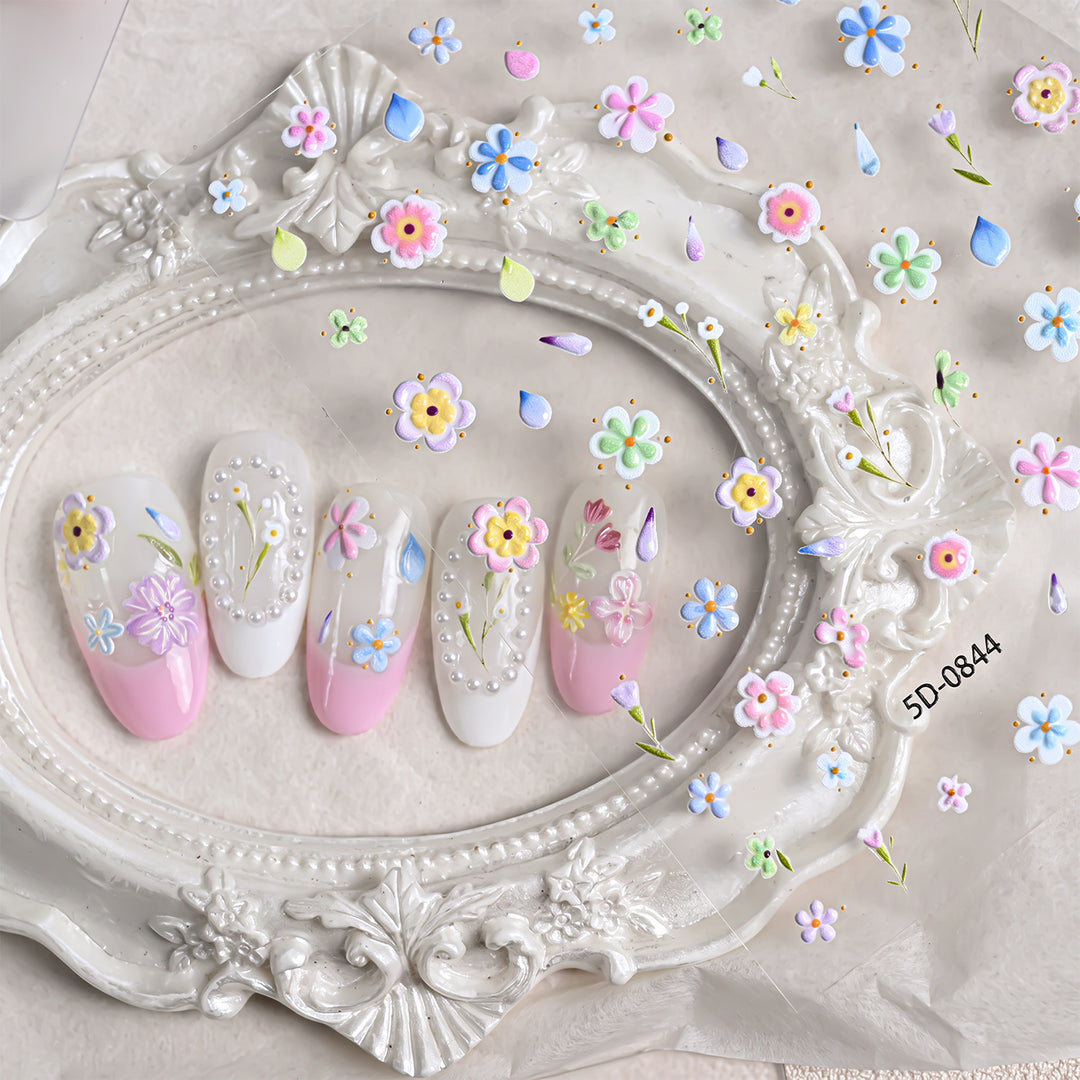 Floral Nail Art Stickers