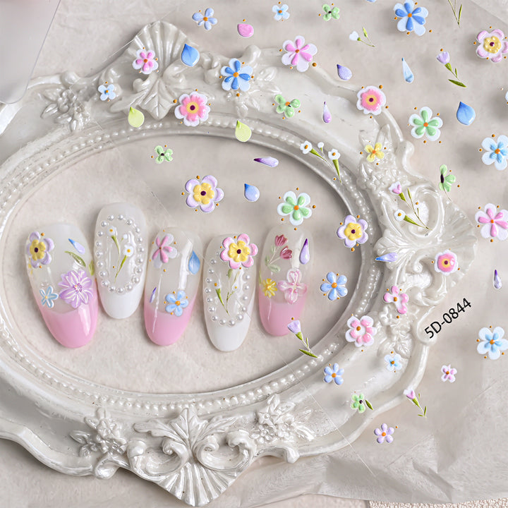 Floral Nail Art Stickers