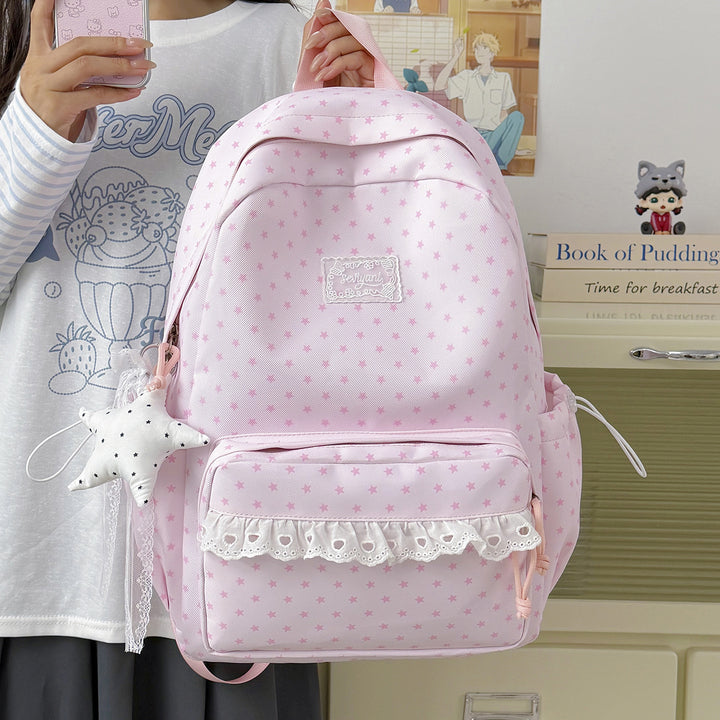 Playful Star-Printed Backpack Kalsten