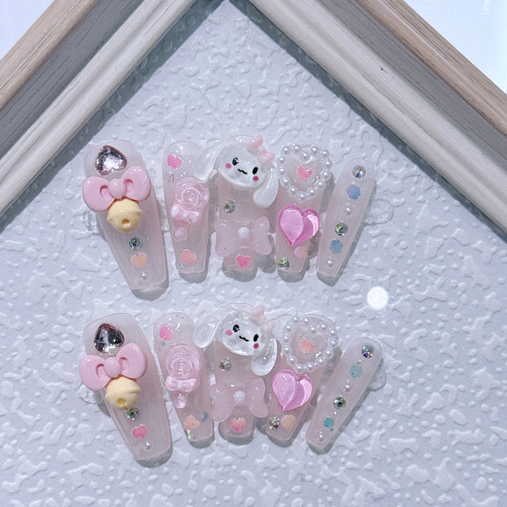 Whimsical 3D Character Nail Art Set