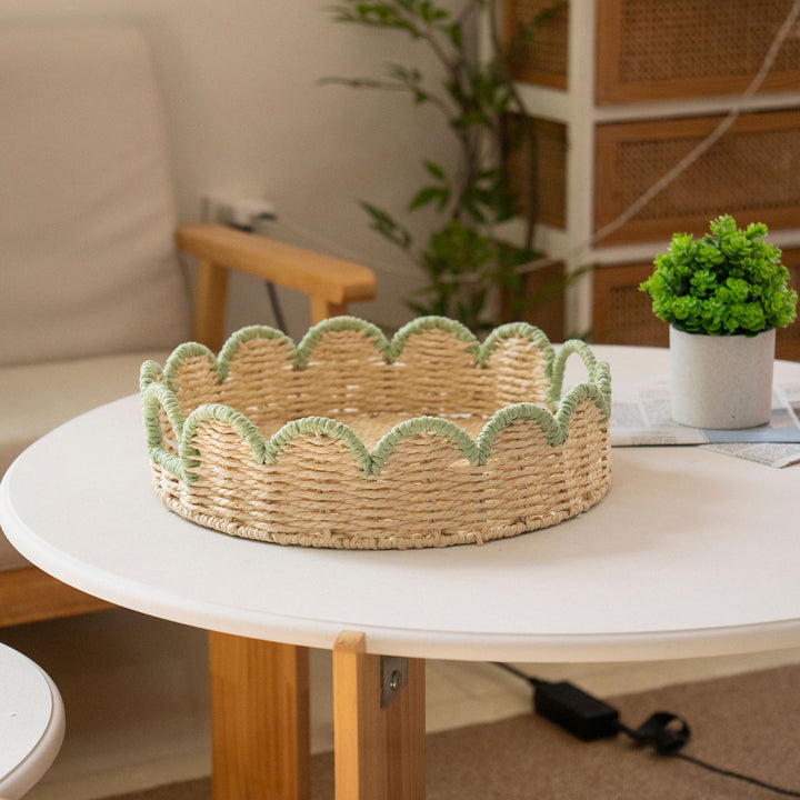 Decorative Scalloped Storage Basket Kalsten