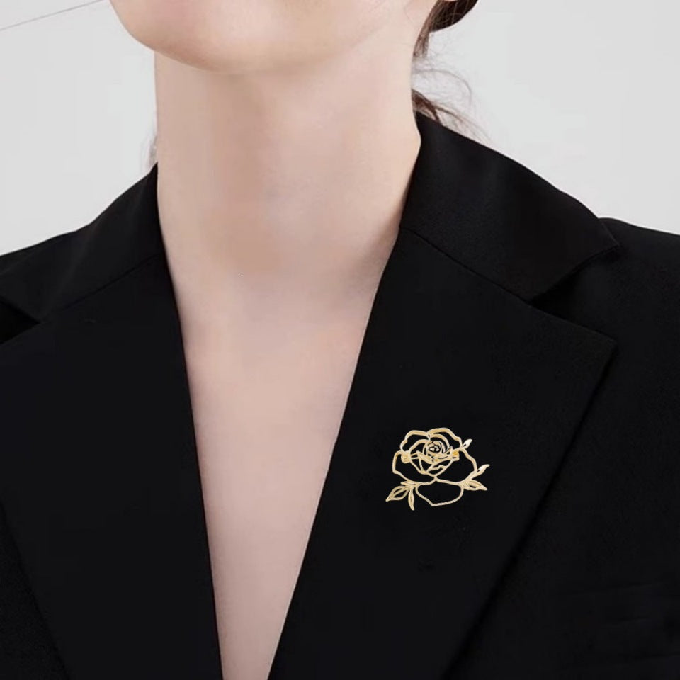 Elegant Rose Brooch Kalsten