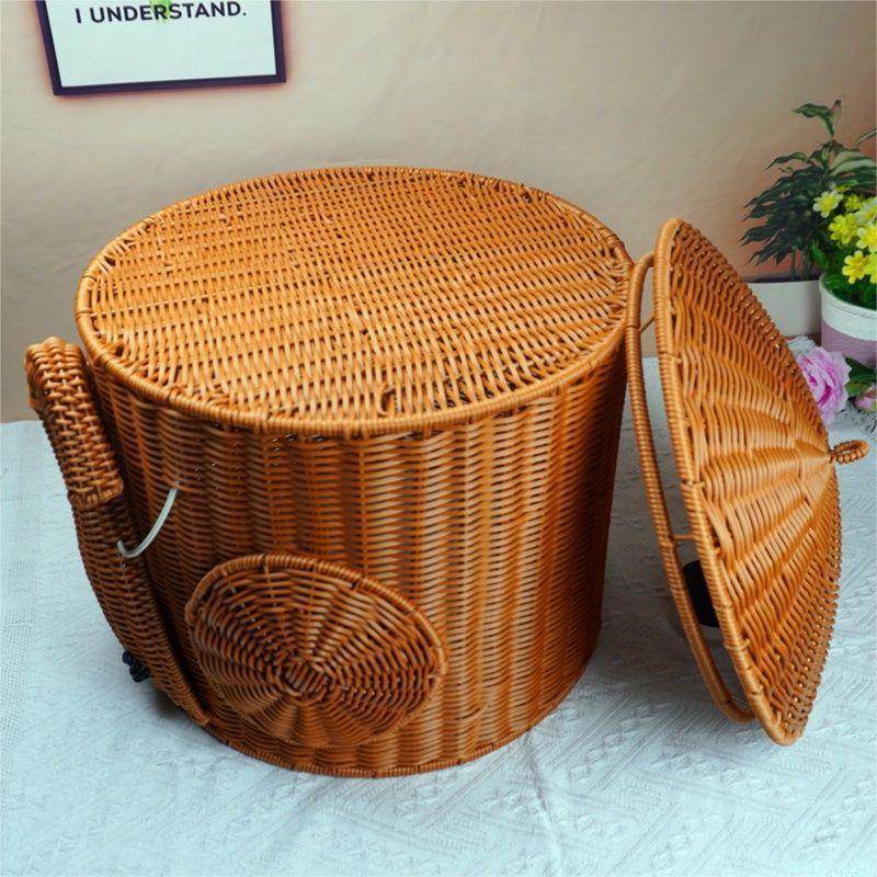 Elephant-Shaped Woven Storage Basket Kalsten