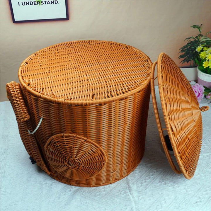 Elephant-Shaped Woven Storage Basket Kalsten