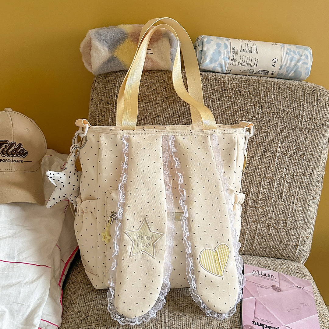Cute Decorative Bunny-Ear Tote Bag Kalsten