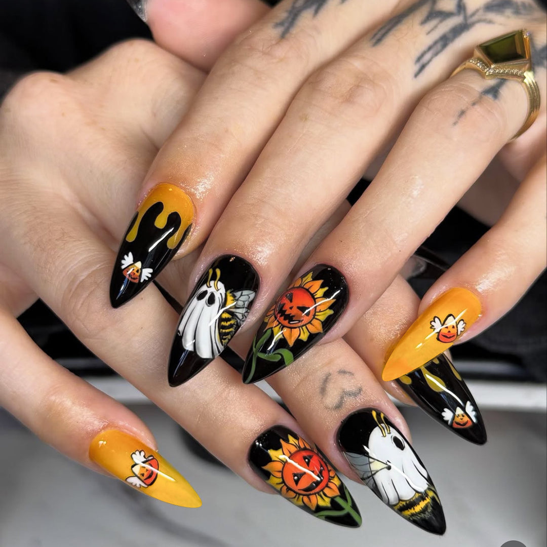 Artistic Supernatural Stiletto Nail Art Kalsten