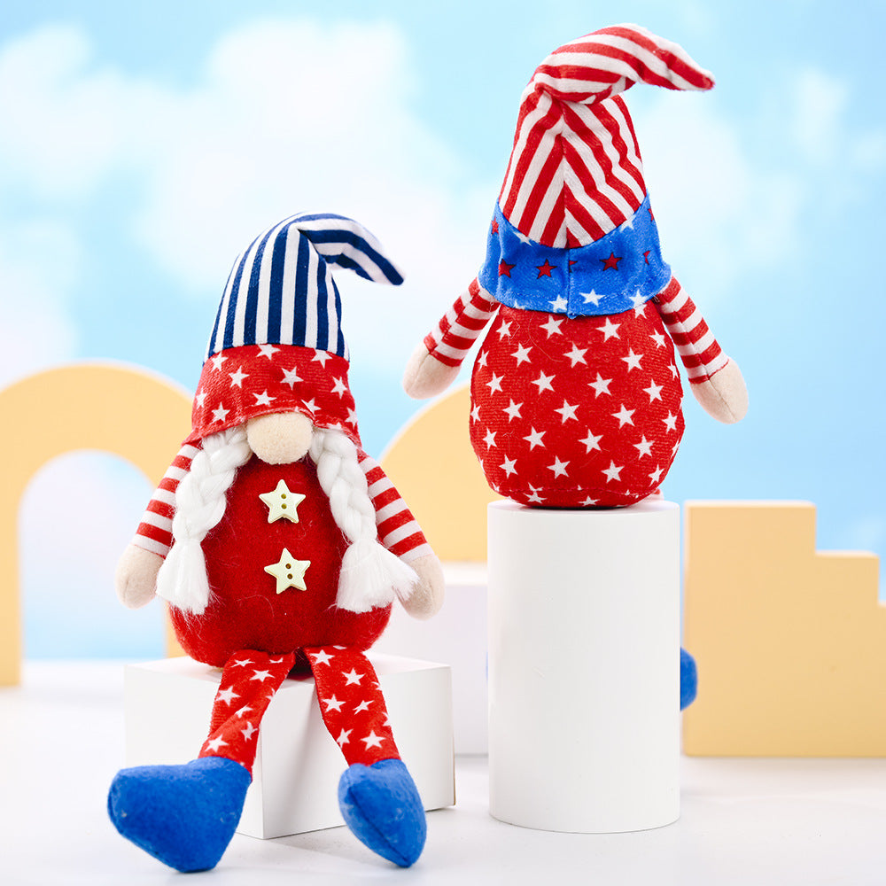 Decorative Patriotic Gnome Figurine Kalsten
