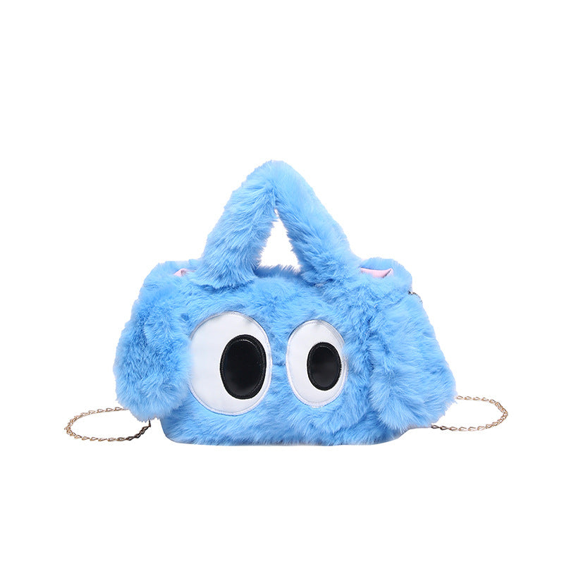 Cozy plush shoulder bag with ear application Kalsten
