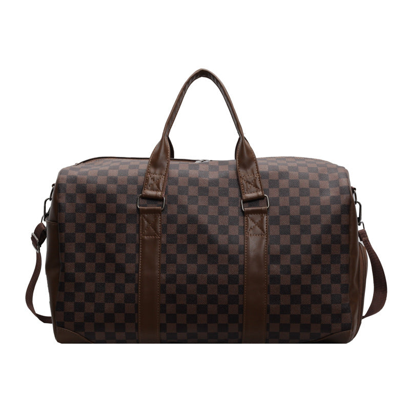 Stylish Checkered Travel Duffel Bag Kalsten