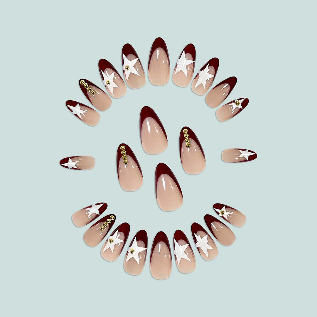 Artistic nail art with geometric patterns Kalsten