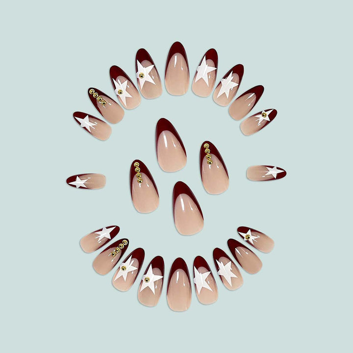 Artistic nail art with geometric patterns Kalsten