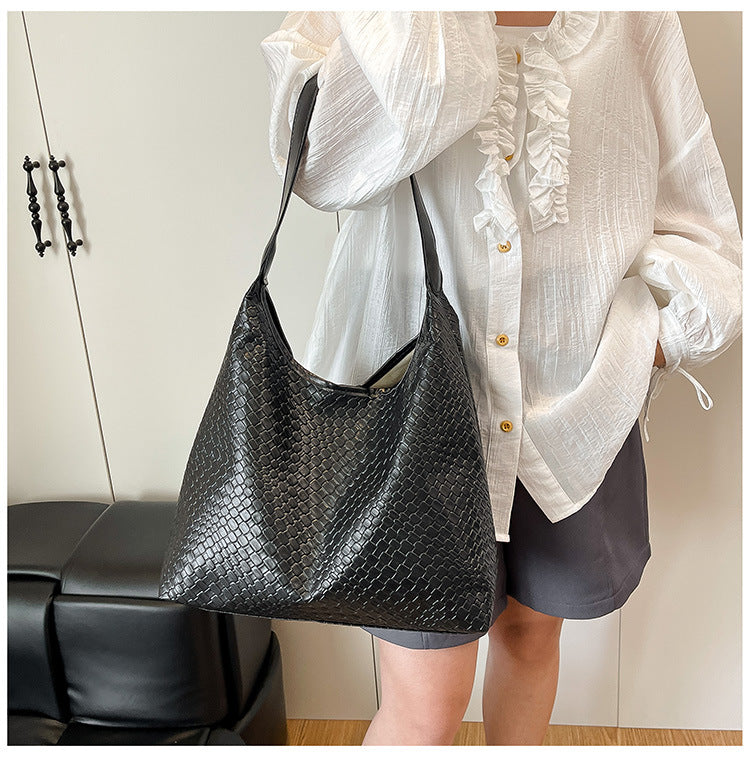 Woven Leather Shoulder Bag Kalsten