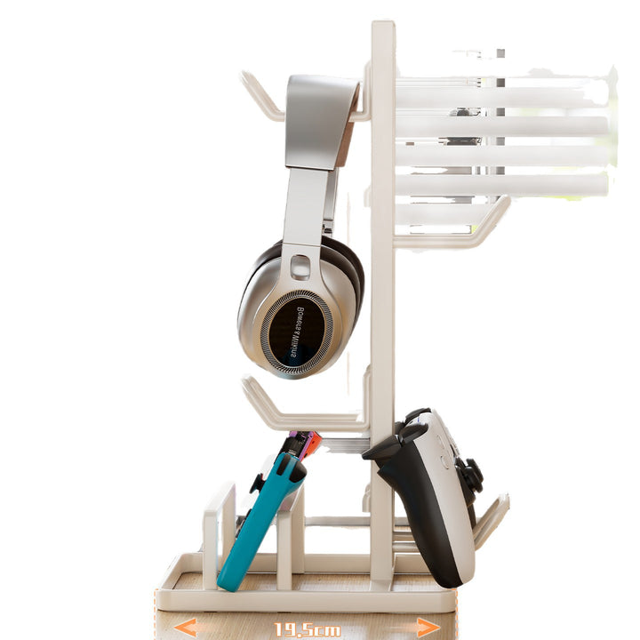 Multi-Device Vertical Desktop Gaming & Headphone Organizer Stand