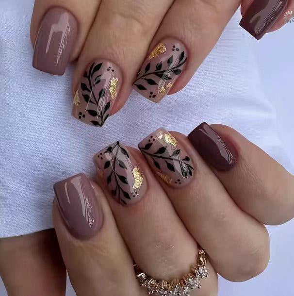 Elegant Botanical Nail Art Set Kalsten