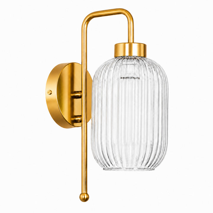 Elegant Glass Wall Sconce with Adjustable Lighting