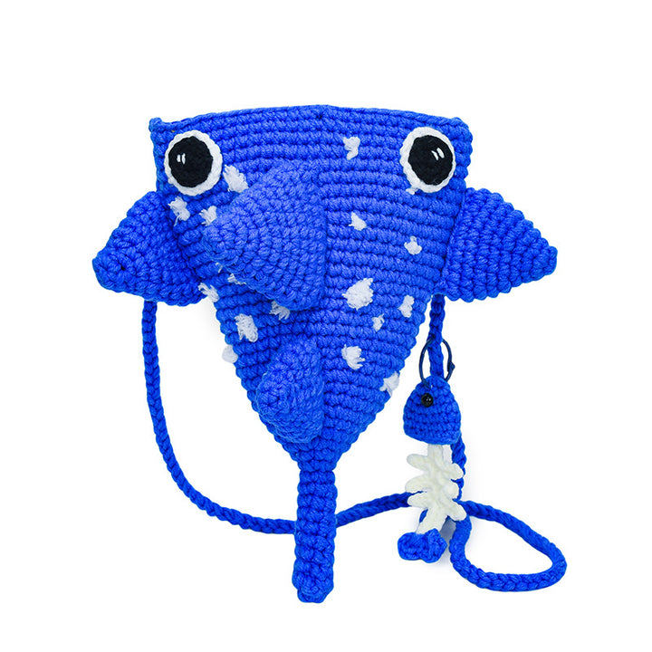 Cute Whale-Themed Crochet Mini Backpack