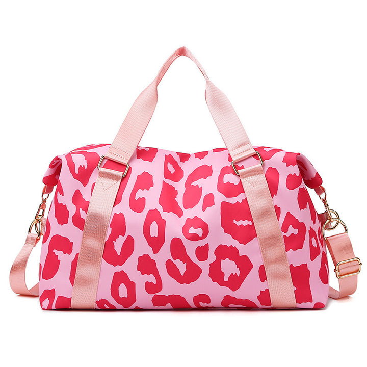 Stylish Leopard Print Travel Duffle Bag