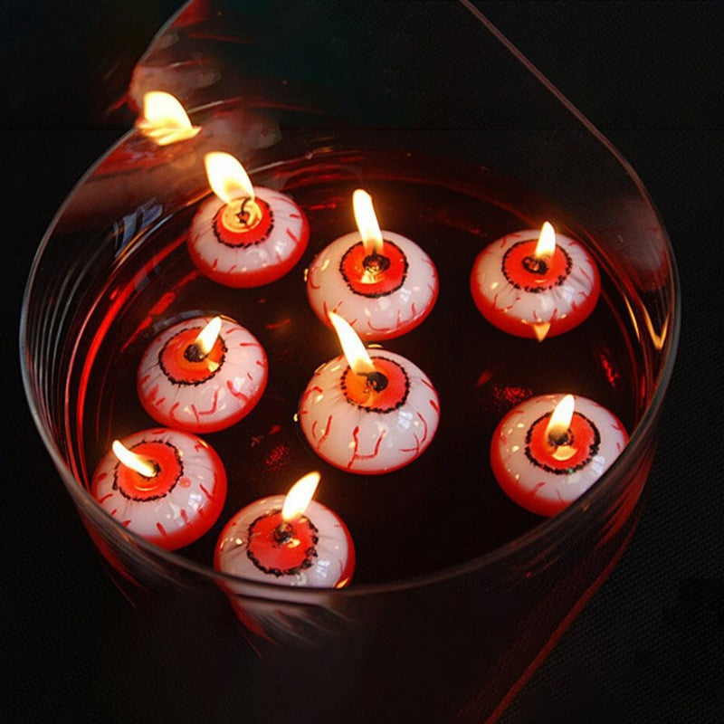 Halloween-Themed Eyeball Candles