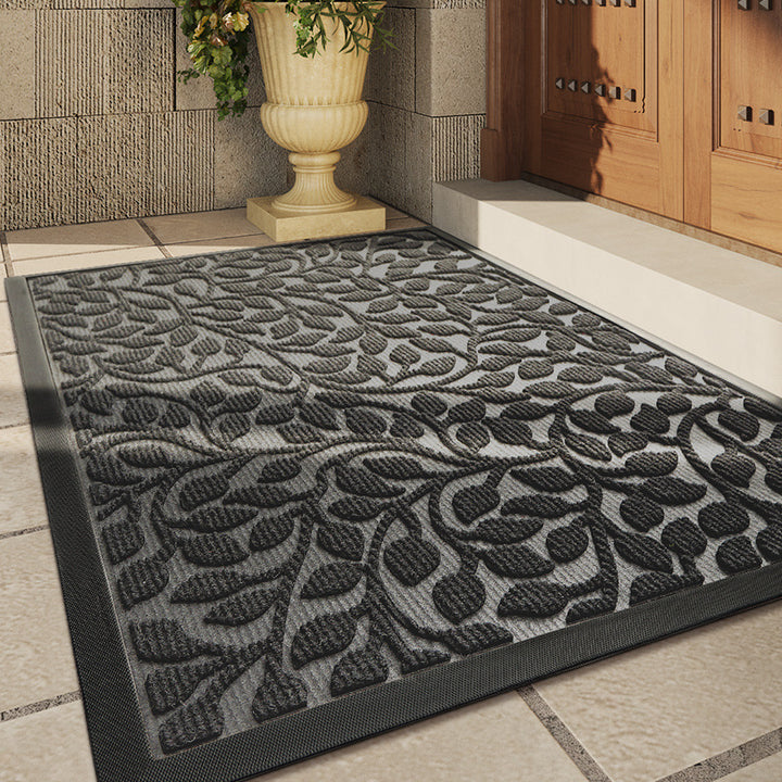 Elegant Floral Design Door Mat Kalsten