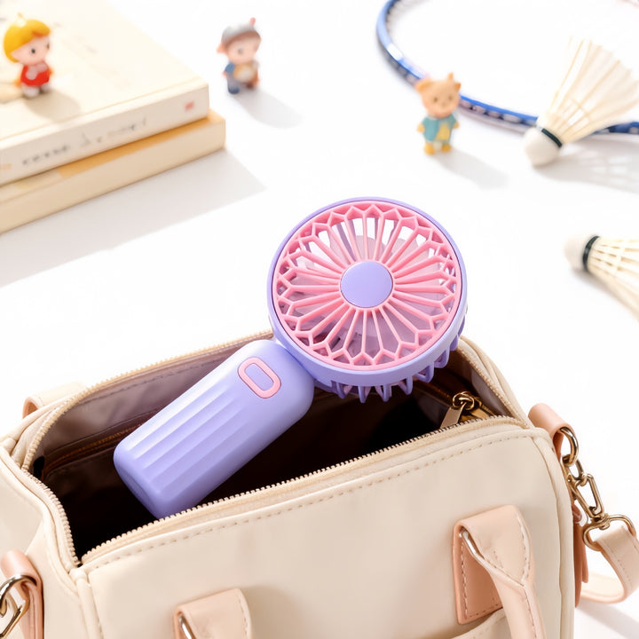 Women's portable USB handheld fan with flexible tilt mechanism Kalsten