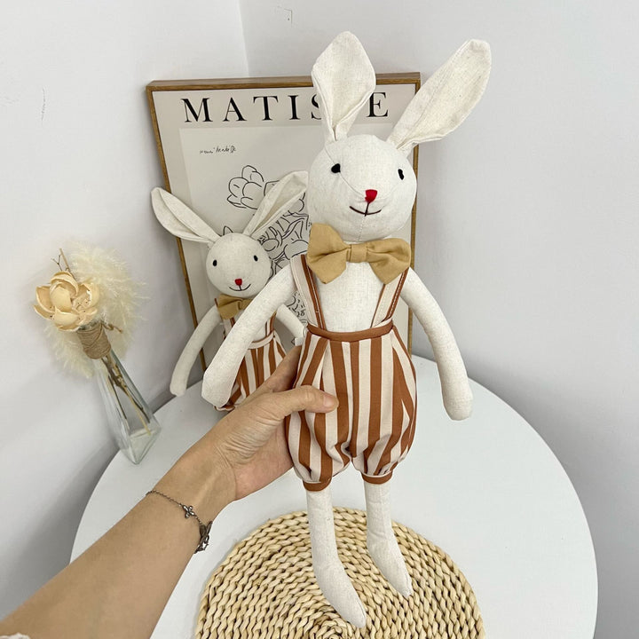 Handcrafted Cotton Mouse Doll with Crochet Floral Dress