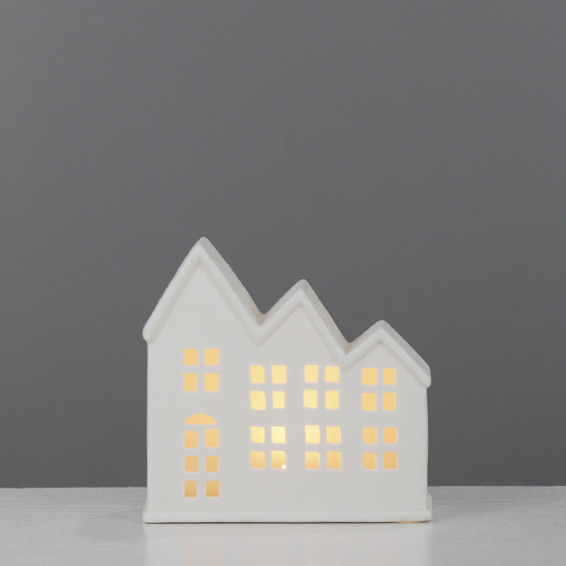 Decorative House-Shaped Ceramic Night Light Kalsten