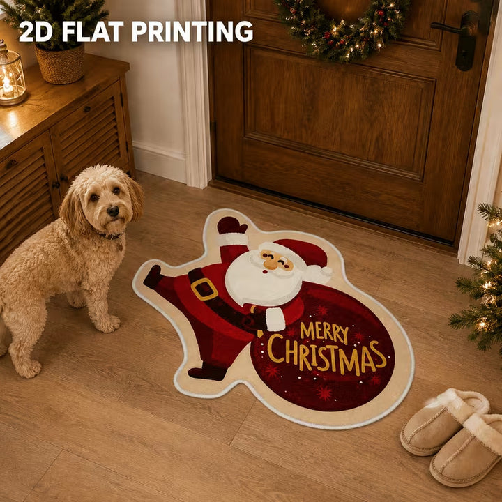 Santa Claus Shaped Home Entrance Mat