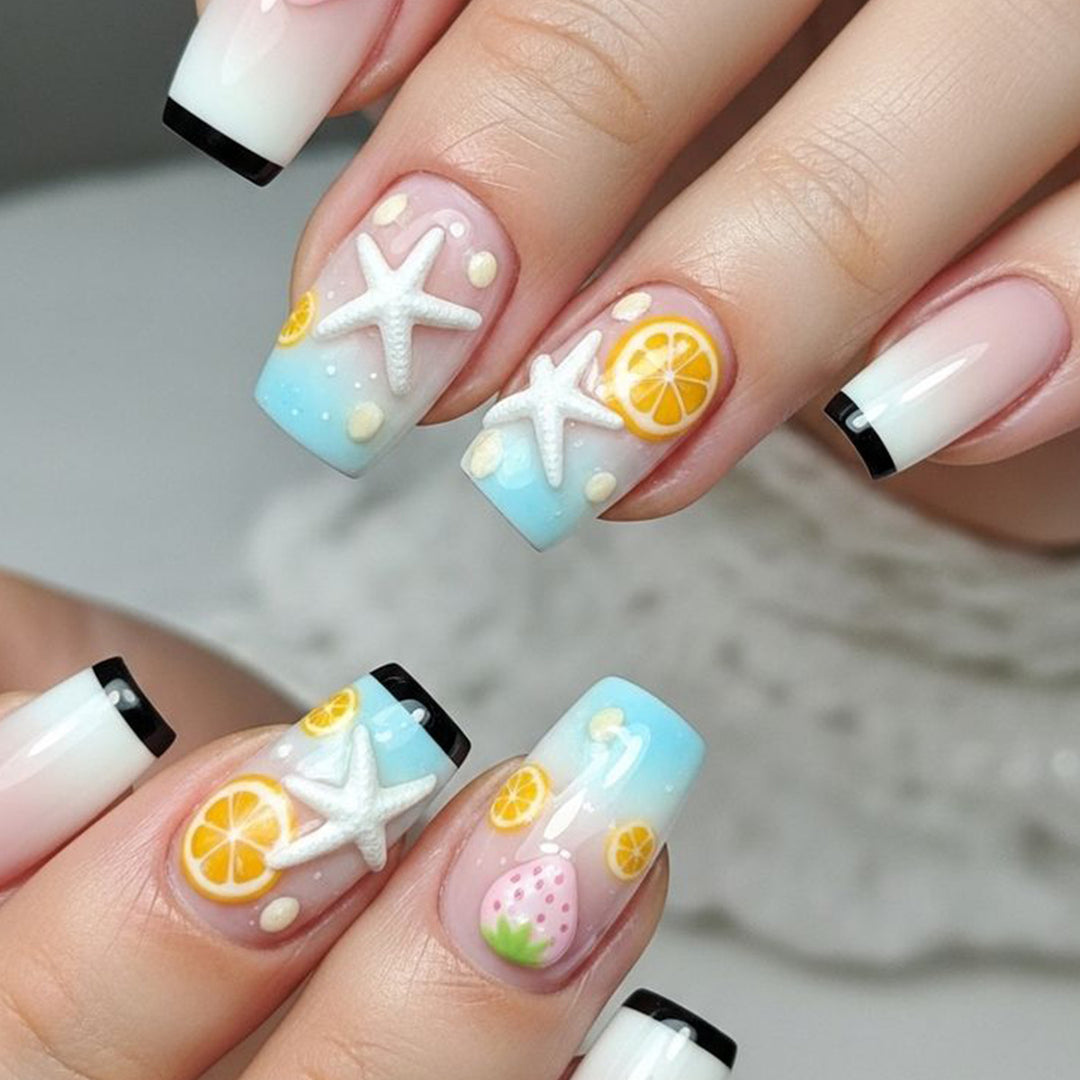 Tropical Beach-Themed Nail Art Kit Kalsten