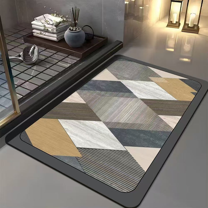 Geometric Patterned Bath Mat