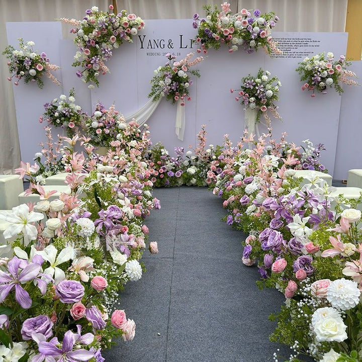 Lush Botanical Floral Swag Arrangement