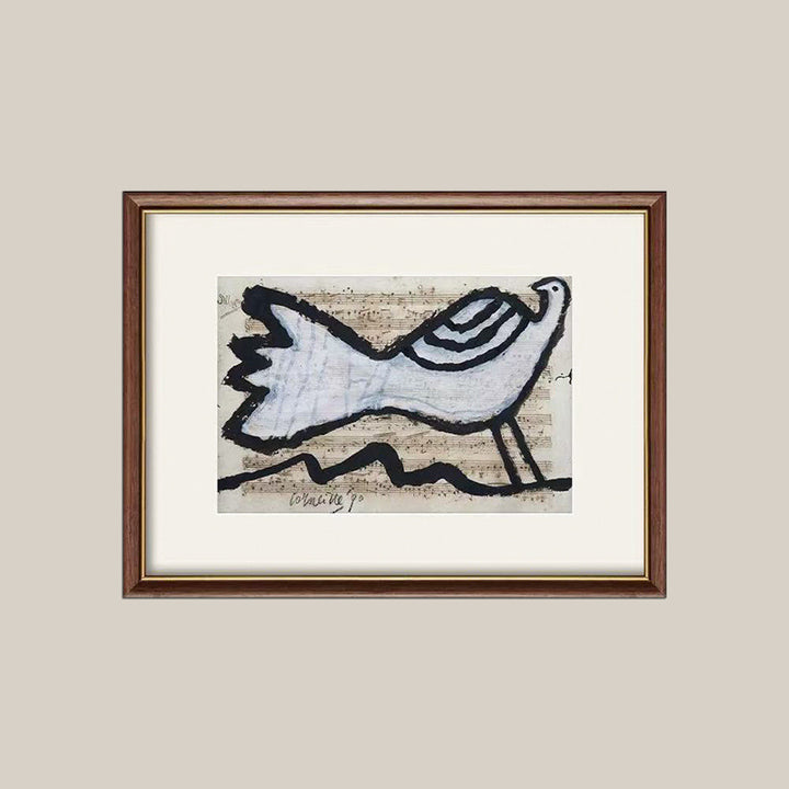 Artistically framed wall decoration