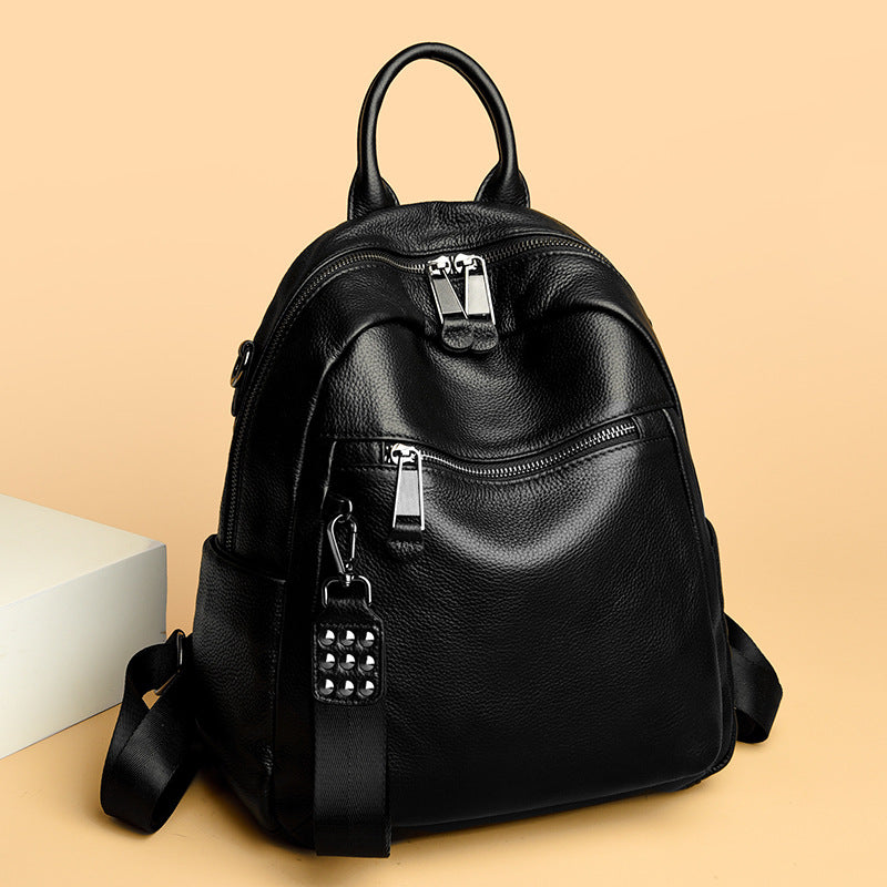 Versatile Multi-Functional Leather Backpack Kalsten