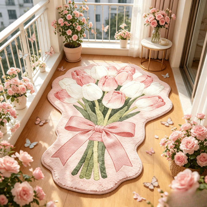 Floral Bouquet Decorative Area Rug for Home
