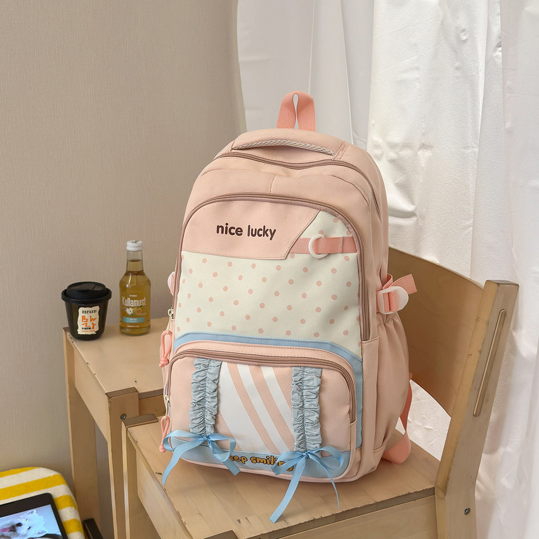 Stylish Multi-Functional Backpack with Cute Charms Kalsten