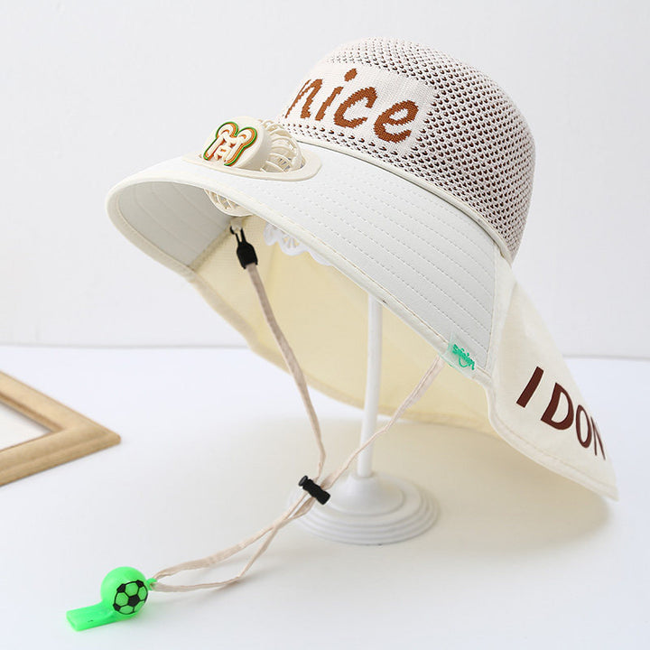 Child-Sun-Protective-Hat with Neck Protection, Breathable Mesh and Adjustable Chin Strap Kalsten