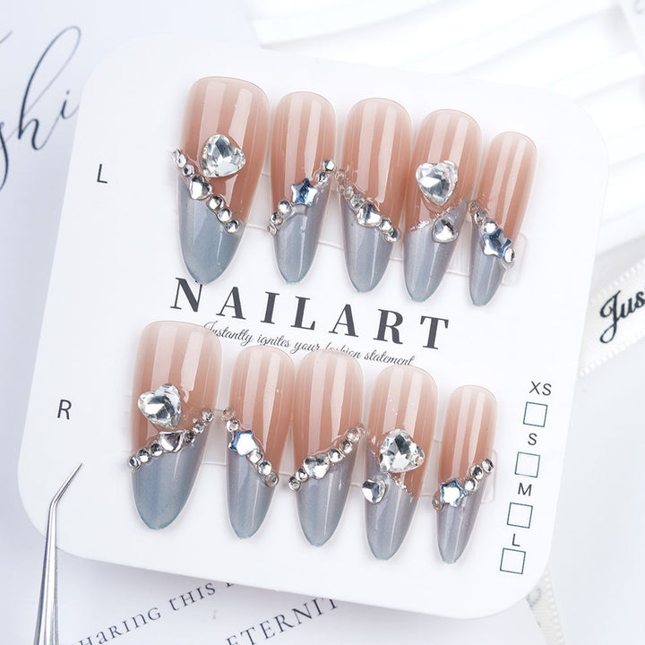 Press-On Nail Art Set with Elegant Leopard Design Kalsten