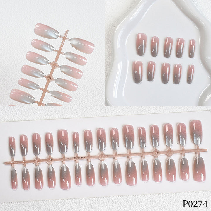 Gradient Shimmer Press-On Nail Art Kalsten