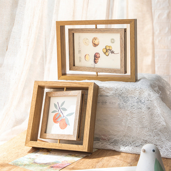 Chic Wooden Photo Display Stand