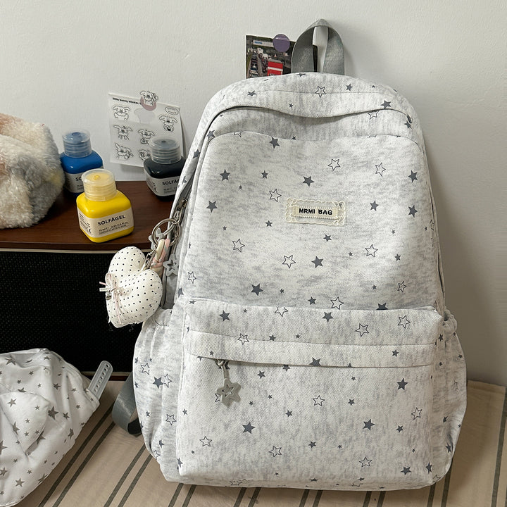 Star-Patterned Casual Backpack Kalsten