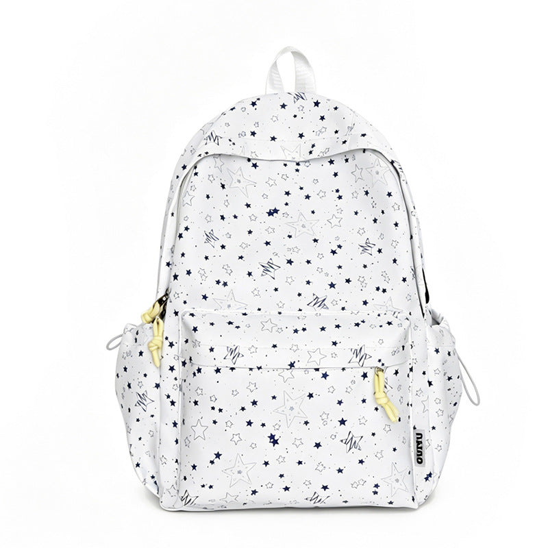 Stylish Star-Patterned School Backpack Kalsten
