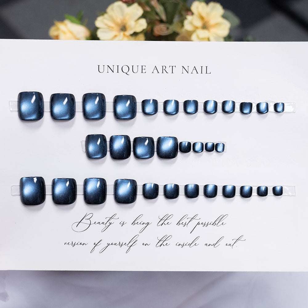 Elegant Metallic Nail Art
