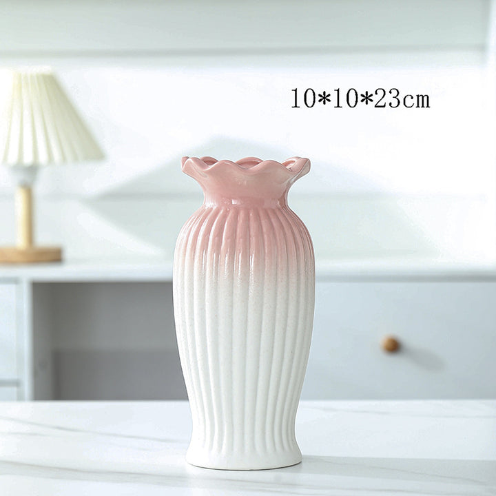Elegant Floral Design Ceramic Vase Kalsten